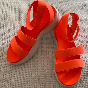 Orange sandals